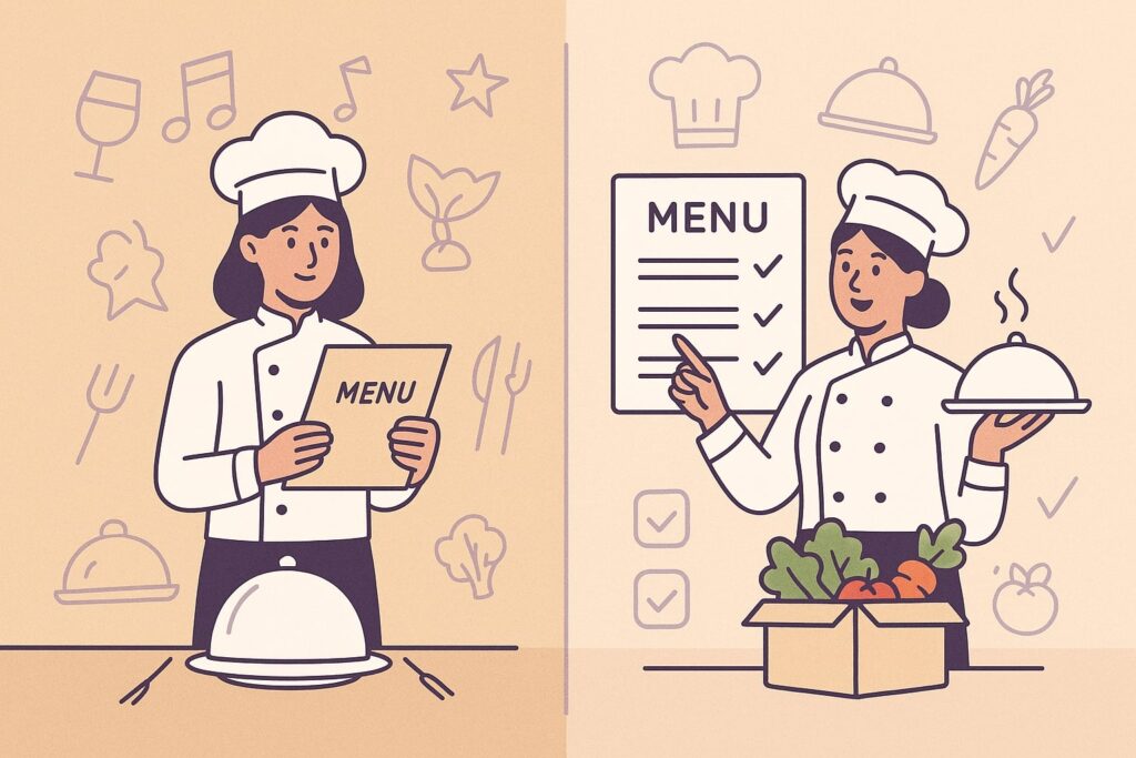 Menu Planning: Events vs. Recurring Services