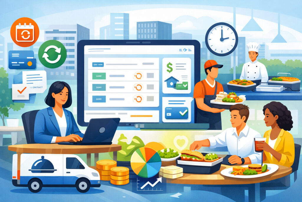 Designing a Corporate Catering Account Model That Supports Recurring Billing