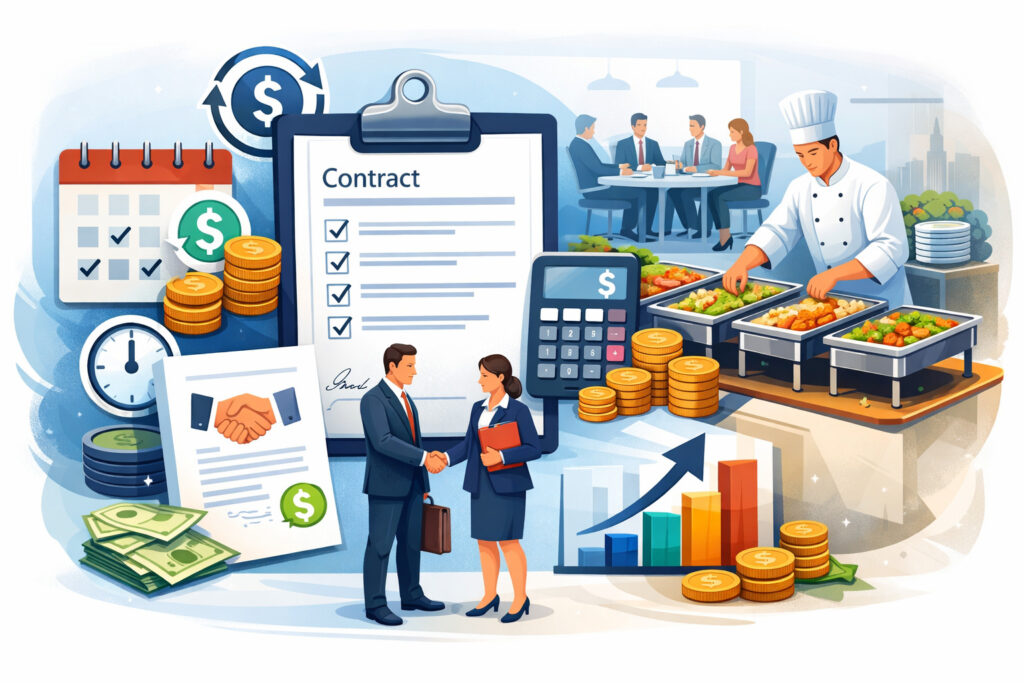 Structuring Contracts for Recurring Billing for Corporate Catering Accounts