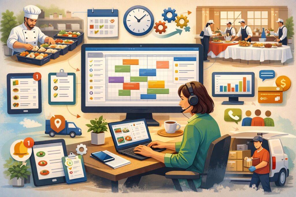 What Online Catering Scheduling Software Actually Does