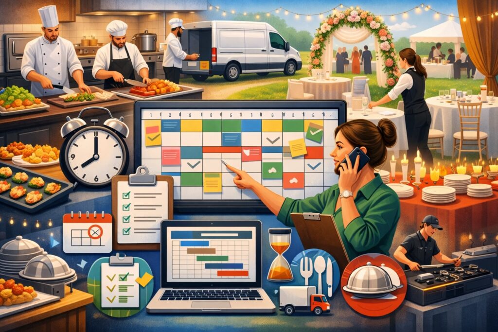 What “Scheduling” Really Means in Event Catering