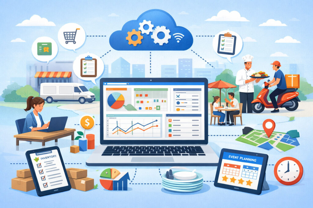 How cloud catering management software works (step-by-step)