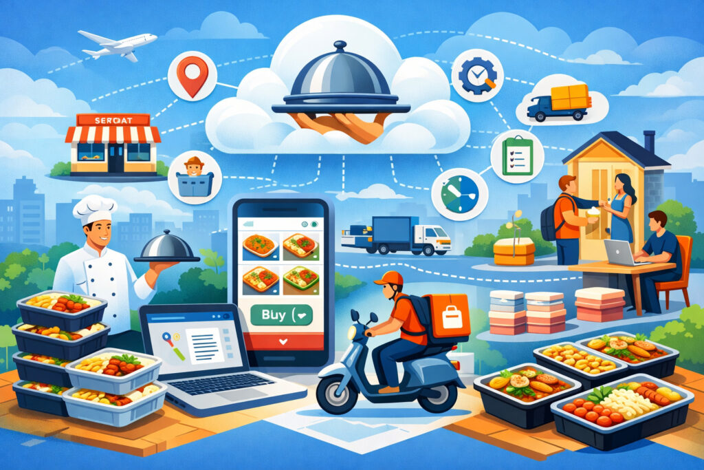 What are cloud catering solutions?