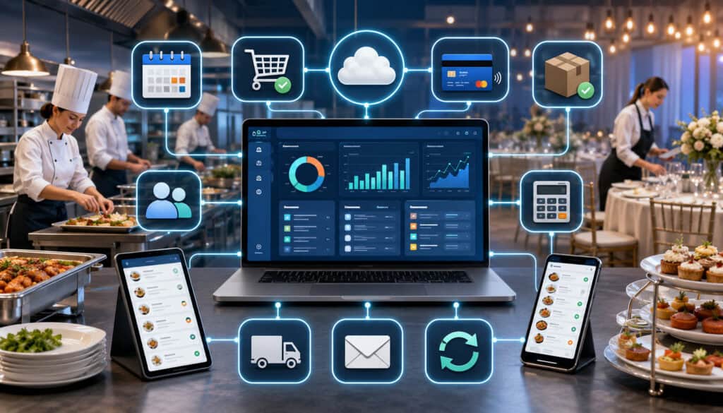 API integrations connecting apps and transferring files securely